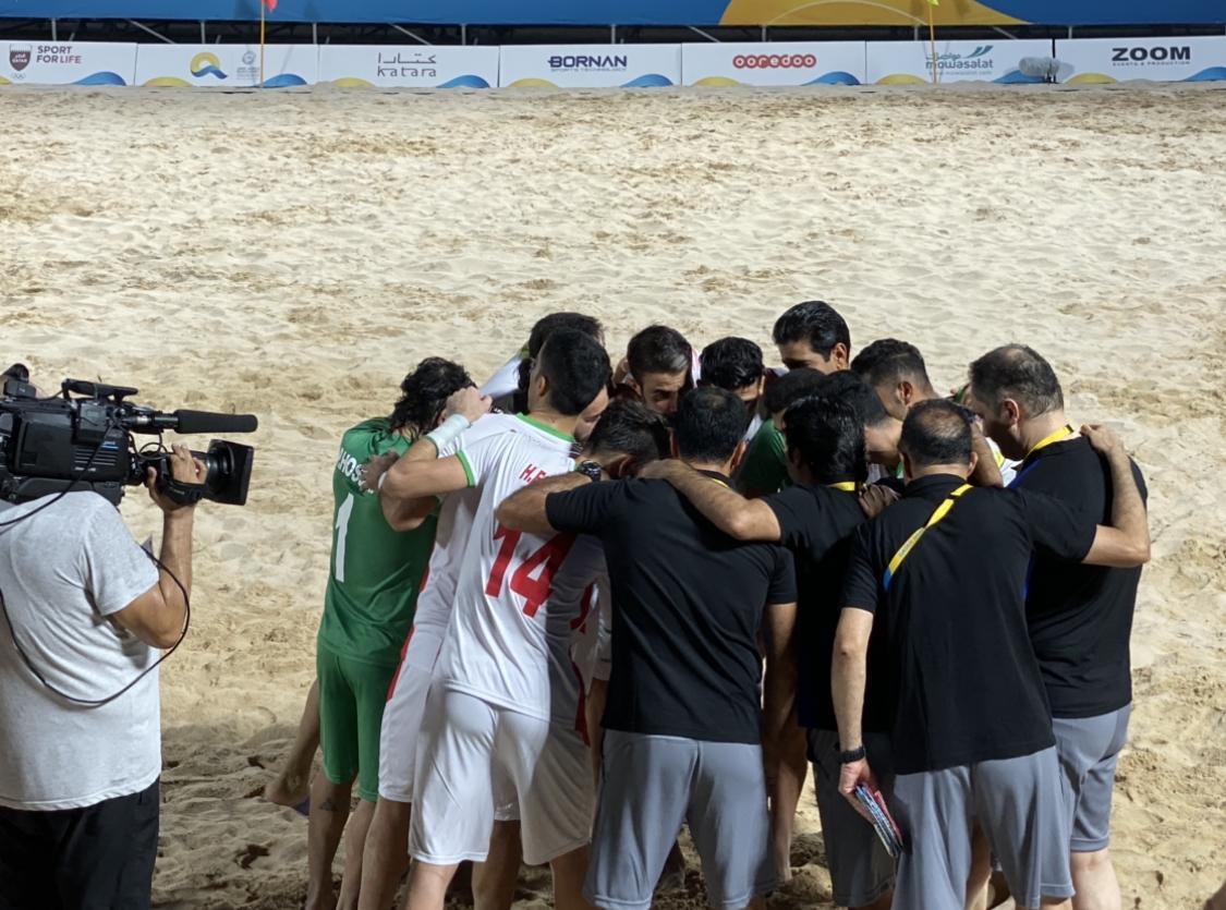 پیروزی ملی پوشان فوتبال ساحلی ایران مقابل اوکراین در گام نخست