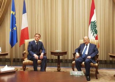 دیدار ماکرون با همتایی لبنانی در بیروت