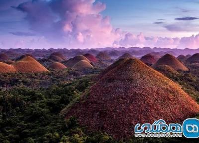 تور فیلیپین ارزان: تپه های شکلاتی از جاذبه های گردشگری پرطرفدار فیلیپین به شمار می فرایند